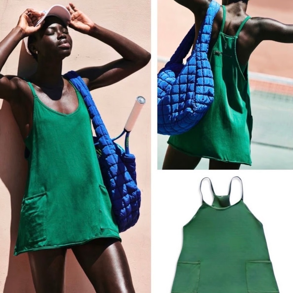 FP Movement by Free People Green Hot Shot Mini Dress NWOT